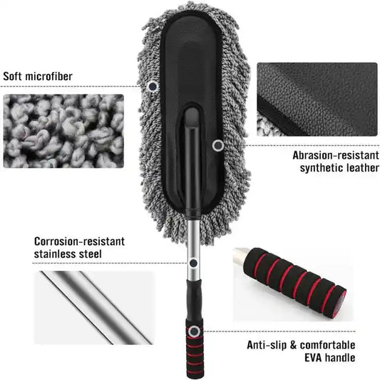 Extendable Microfiber Cleaning Brush and Get Microfiber Roll Worth Rs. 599/- FREE!!