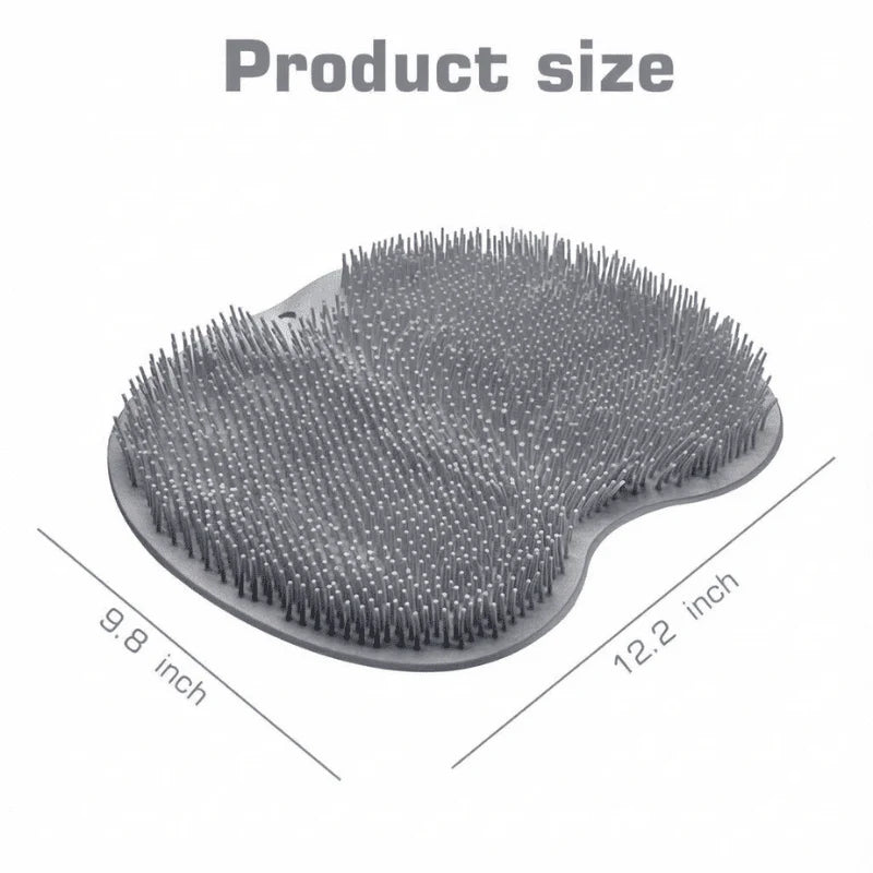 Shower Foot Scrubber Mat with Wall-Mounted Suction Cups