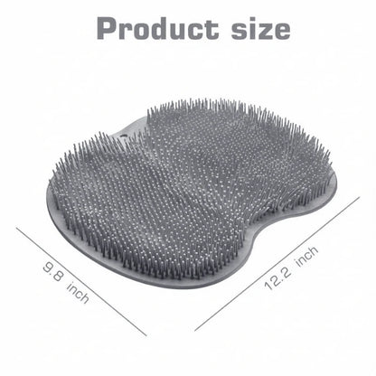 Shower Foot Scrubber Mat with Wall-Mounted Suction Cups