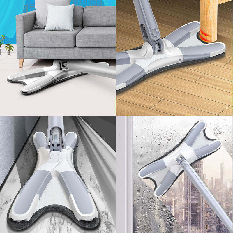 X-Type Microfiber Mops for Floor Cleaning