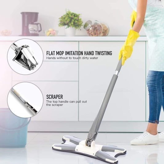 X-Type Microfiber Mops for Floor Cleaning